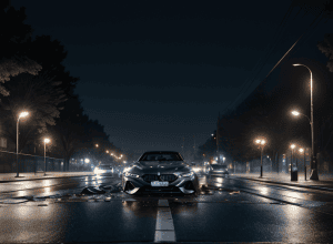 Accident spectaculos la Berlin: un șofer de 21 de ani a distrus un BMW M8 de 625 CP închiriat, suspectat de curse ilegale