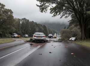 Accident grav în Germania: Șoferiță de 76 de ani a intrat cu mașina într-un copac pe drumul L27, doi răniți ușor