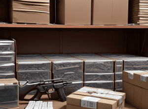 Vameșii din Germania au confiscat aproape un milion de țigări de contrabandă, arme și bani într-un raid