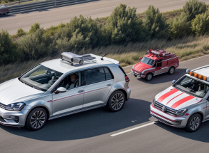 Germania: VW Golf cu cinci tineri s-a răsturnat din cauza vitezei; toți au fost răniți