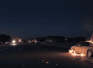 Mire și-a incendiat propria mașină după un foc de artificii la nuntă în Germania