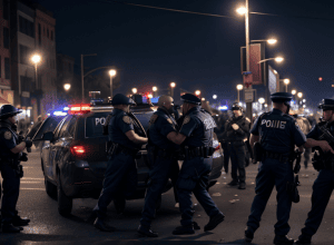 Un bărbat a fost reținut la Frankfurt după ce a atacat o persoană și a agresat polițiștii