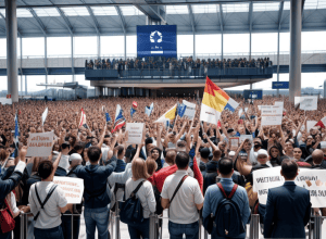 Primire triumfală la Viena: Fanii i-au făcut o surpriză emoționantă "eroului" Eurovision JJ pe aeroport