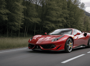 Ferrari distrus complet într-un accident grav în Bavaria: doi răniți transportați la spital