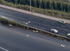Accident grav pe autostrada A643 în Germania: Doi răniți, trafic restricționat