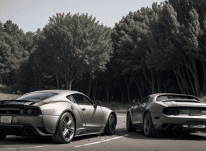 Ferrari a ars complet pe autostradă în Germania: Doi oameni au supraviețuit miraculos unui accident cumplit