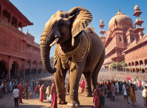 Elefant scăpat de sub control la un festival religios în India: Peste 40 de răniți