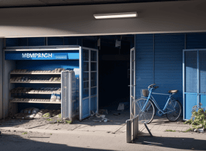 Jaf violent într-un supermarket din Frankfurt: Hoțul a folosit spray cu piper și un lanț