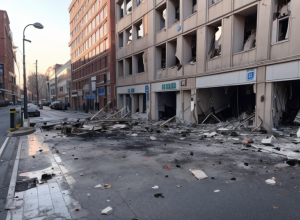 Explozie la un bancomat în Germania: Autorii, căutați intens inclusiv cu elicopterul