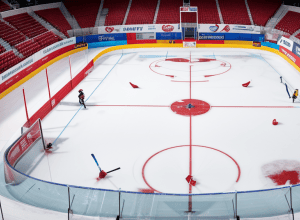 Arbitrul NHL Chris Rooney, rănit grav la cap de o crosă în timpul unui meci din playoff