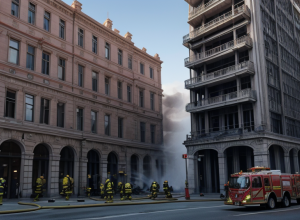 Incendiu la Ulm: Focul lângă o clădire a fost stins rapid, poliția caută martori