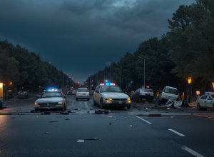 Motociclist rănit grav într-un accident rutier în Essen, implicat un Mercedes