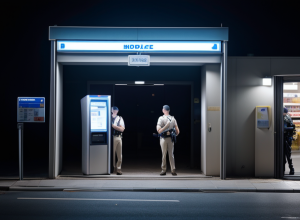 Spargere la supermarket în Langenfeld: Infractorii au încercat să deschidă un bancomat și au scăpat