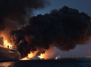 Explozie devastatoare pe un iaht de lux în port: Nava distrusă, trei persoane rănite