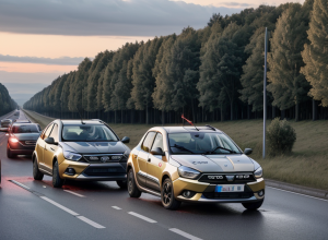 Accident în Germania: Doi răniți într-o coliziune între un autoturism Dacia și un Ford