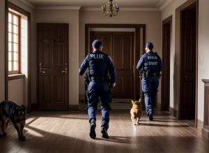Câine polițist a prins un spărgător în Bielefeld, Germania