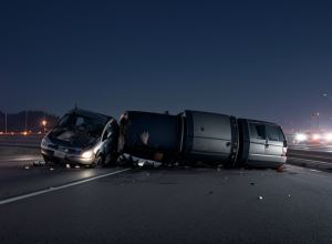 Accident Fatal în Germania: Șofer de taxi (69 de ani) a decedat după ce a intrat cu mașina în parapet pe șoseaua B59