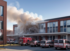 Nouă copii răniți într-un incendiu intenționat la o școală din Darmstadt, Germania