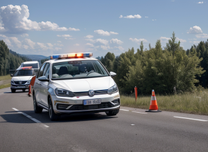 Accident grav în Germania: Un Volkswagen Golf s-a ciocnit cu un autocar, mai mulți răniți