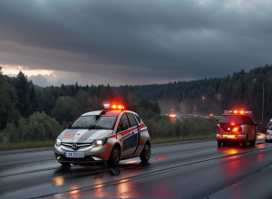 Accident grav pe autostrada A40 în Germania: Un Opel s-a răsturnat, trei persoane rănite. Șoferul, suspectat de consum de alcool