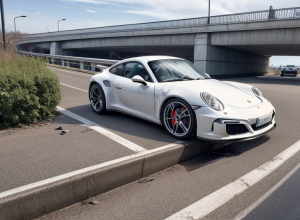 Accident grav pe A66 în Germania: Șoferul unui Porsche, rănit grav, pagube de 200.000 euro