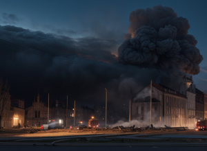 Incendiu în Hemmoor: Un restaurant abandonat a ars, pompierii au salvat o clădire vecină