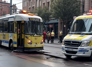 Accident grav în Düsseldorf: Tramvai a lovit o femeie din Duisburg, rănită critic