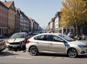 Accident cu trei mașini în Freiburg: Șoferul unui VW a intrat pe contrasens