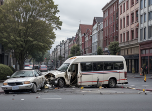 Accident cu autobuzul în Germania: Trei pasageri răniți în coliziune