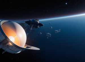Capsula spațială germano-franceză Nyx, dispărută deasupra Pacificului după un zbor de test