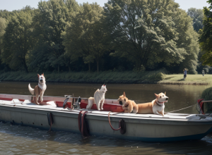 Câine salvat în Germania după ce a căzut în canal și a plutit 20 de kilometri spre o centrală electrică