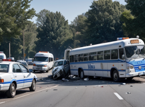 Accident grav în Renkenberge, Germania: Autobuz și autoturism Skoda implicate, șase răniți, inclusiv cinci copii