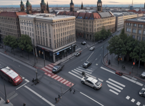 Berlin: Șoferul unui Ford a lovit o femeie pe stradă, victima la spital