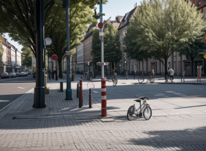 Accident în Bremerhaven: Un biciclist a lovit un pieton lângă o stație de autobuz