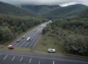 Accident grav în Germania: Motociclist rănit pe B62, transportat la spital cu elicopterul