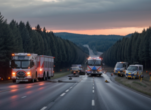 Accident mortal în Germania: O șoferiță de 22 de ani a provocat o coliziune frontală în timpul depășirii, un tânăr de 19 ani a murit