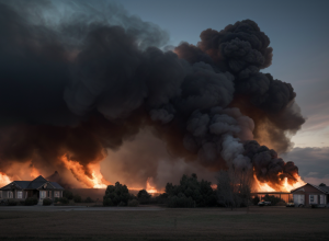 Incendiu puternic în Germania: O casă a ars, o persoană rănită