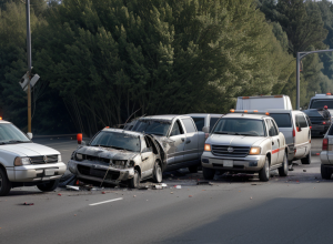 Accident grav lângă Lüneburg, Germania: Un TIR a strivit o mașină sub altul, trei răniți grav