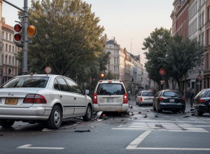 Germania: Un autobuz a lovit un autoturism în Bad Salzungen, șoferița rănită