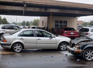 Șoferiță a confundat pedalele și a provocat un accident rutier grav la o spălătorie auto din Germania