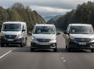 Depășire periculoasă în Germania: șoferul unui Mercedes Sprinter a evitat la limită un accident pe drumul B327