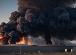 Incendiu masiv la o fabrică de cartofi din Germania: fumul, vizibil de la kilometri distanță, o persoană rănită