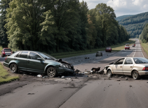 Șofer agresiv provoacă accident cu doi răniți în Germania, lângă Schlierbach
