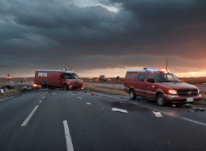 Tragedie rutieră în Germania: Două persoane au murit după impactul frontal dintre un VW Caddy și un camion