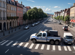 Poliția germană a oprit în Siegen un camion supraîncărcat cu mărfuri periculoase