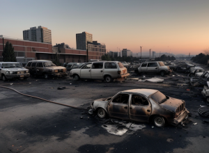 Zeci de furgonete Amazon și Telekom, incendiate la Berlin într-o singură noapte: Poliția investighează posibila incendiere intenționată