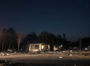 Două incendii în Germania: o rulotă și un container de gunoi au ars în Himmelpforten, poliția investighează o posibilă incendiere