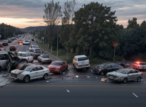 Accident grav în Speyer, Germania: Furgon a lovit o mașină condusă de o femeie însărcinată, șoferul a fugit de la locul faptei