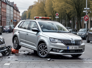 Accident în Germania: Un băiat de cca 10 ani a fugit după ce a intrat în coliziune cu o Skoda