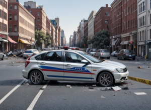 Motociclistă rănită grav într-un accident în Berlin